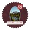 Dark Red Suede Mat Board for 5x7 Frames - Oval Opening for 4x6 Photos